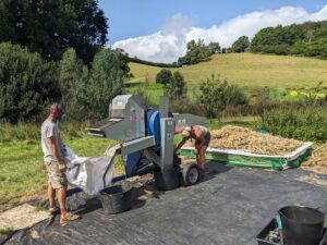Our threshing machine
